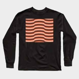 Op Art Orange 7632 Long Sleeve T-Shirt